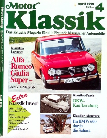 Motor Klassik 04/1990 Motor Klassik 04/1990